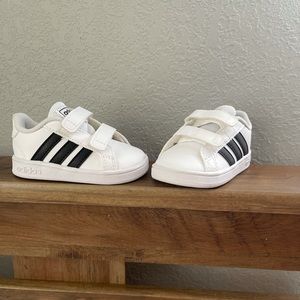 Adidas White/ black Kid Shoe